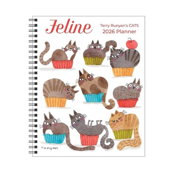 2026 Planner Feline: Terry Runyan's Cats Monthly/Weekly, Andrews McMeel AM98854
