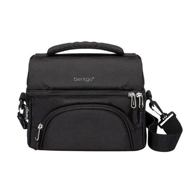 Bentgo Deluxe Lunch Bag w/ Shoulder Strap 25.4cmx17.78cmx17.78cm Carbon Black