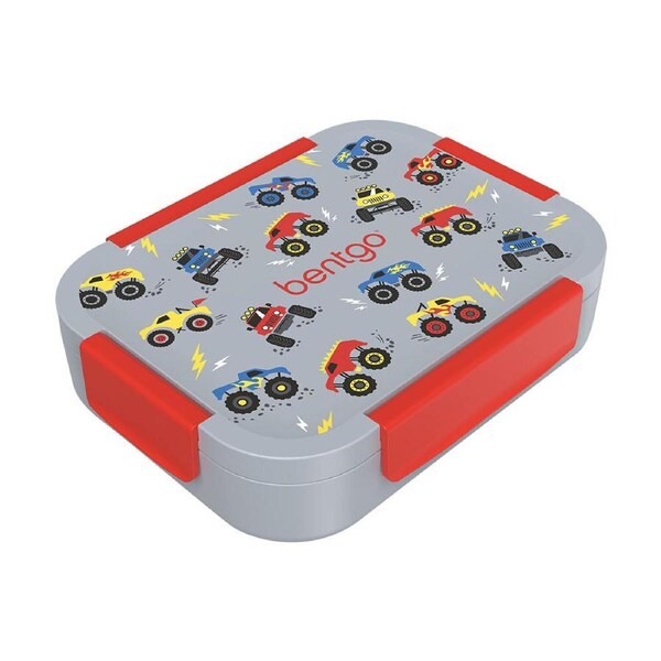 Bentgo Kids Snap & Go Printed Lunch Box Container 23.1x17.8x5.3cm Trucks