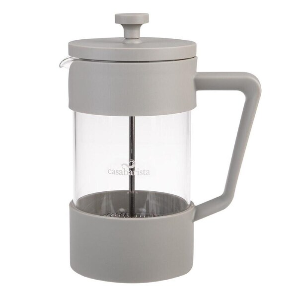 Casabarista Oslo Accent Stainless Steel Coffee Plunger 5 Cup 600ml Taupe