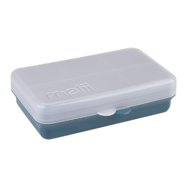 Melii Luxe Snackle Box Food Storage Container w/ 6 Compartments Mini Blue