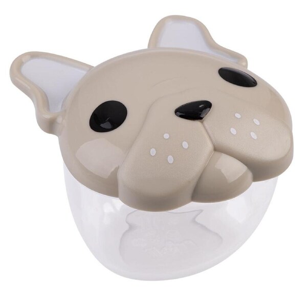Melii Luxe 3D Animal Leak-Proof Snack Container Lunch Box 232ml Bulldog
