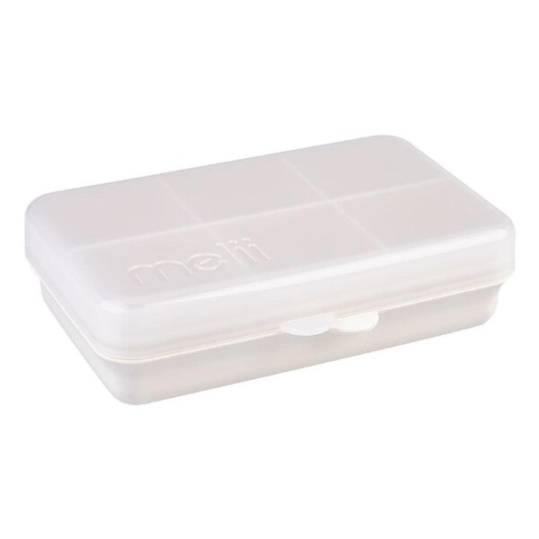 Melii Luxe Snackle Box Food Storage Container w/ 6 Compartments Mini Ivory