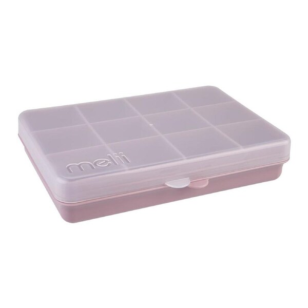 Melii Luxe Snackle Box Food Storage Container w/ 12 Compartments Ivory 3y+