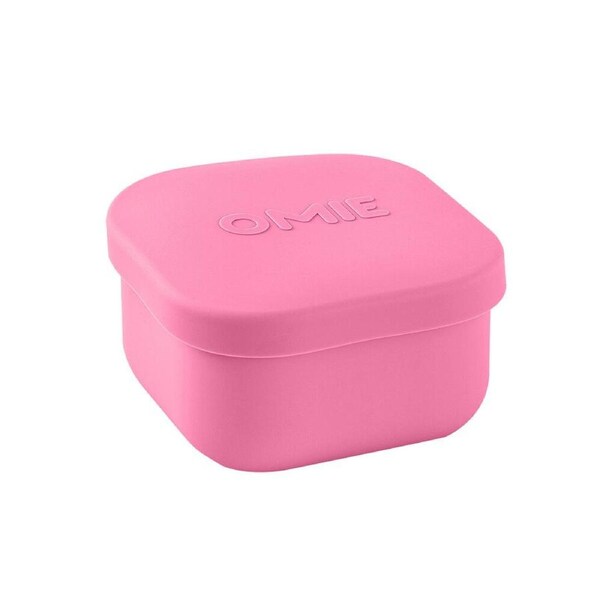 Omie Omiesnack 280ml Silicone Container Lunch Box 5.58x9.65x8.89cm Pink