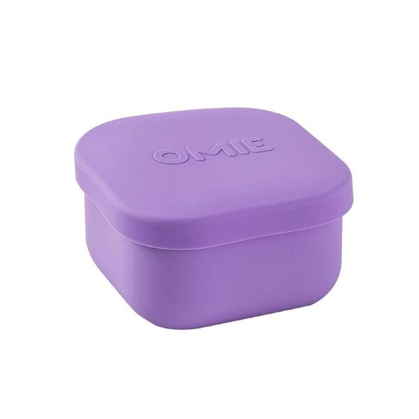 Omie Omiesnack 280ml Silicone Container Lunch Box 5.58x9.65x8.89cm Purple