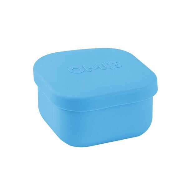 Omie Omiesnack 280ml Silicone Container Lunch Box 5.58x9.65x8.89cm Blue
