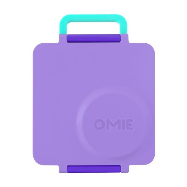Omie Omiebox Hot&Cold Stainless Steel Bento Box 21.59x19.05x7.62cm Purple Plum