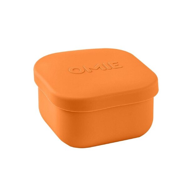 Omie Omiesnack 280ml Silicone Container Lunch Box 5.58x9.65x8.89cm Orange