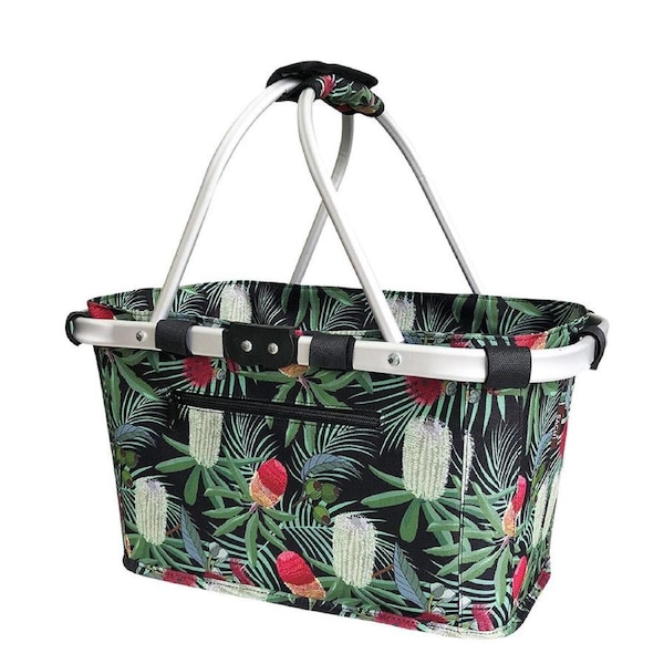 Sachi Two Handle Lightweight Stylish Carry Basket 49x27x25cm Banksia