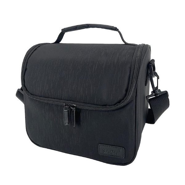 Sachi Lunch-All Insulated Lunch Bag Premium Food Cooler 28x17x21cm Black