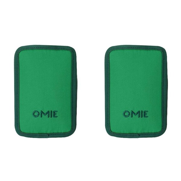 2PK Omie Omiechill Freezable Food Pouch Ice Pack 15cmx9.9cmx2.5cm Green
