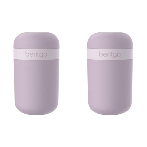 2PK Bentgo Dual-Sealing Lightweight Snack Cup Food Container 590ml Orchid