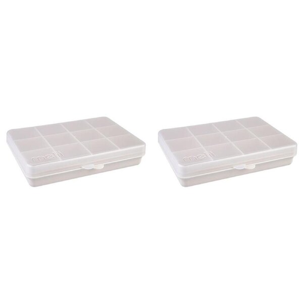 2PK Melii Luxe Snackle Box Food Storage Container w/ 12 Compartments Pink 3y+