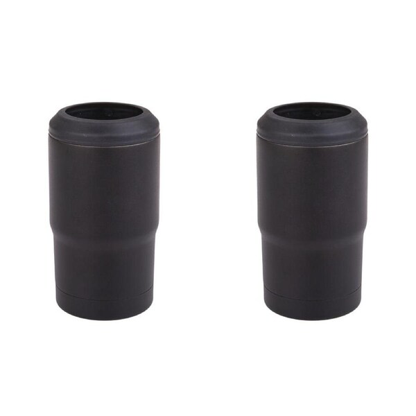2PK Bartender Stainless Steel Vacuum Insulated Ultimate Beer Cooler Matte Black