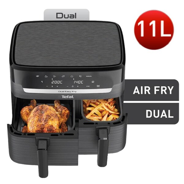 Tefal Dual Easy Fry XXXL 11L Air Fryer EY9428