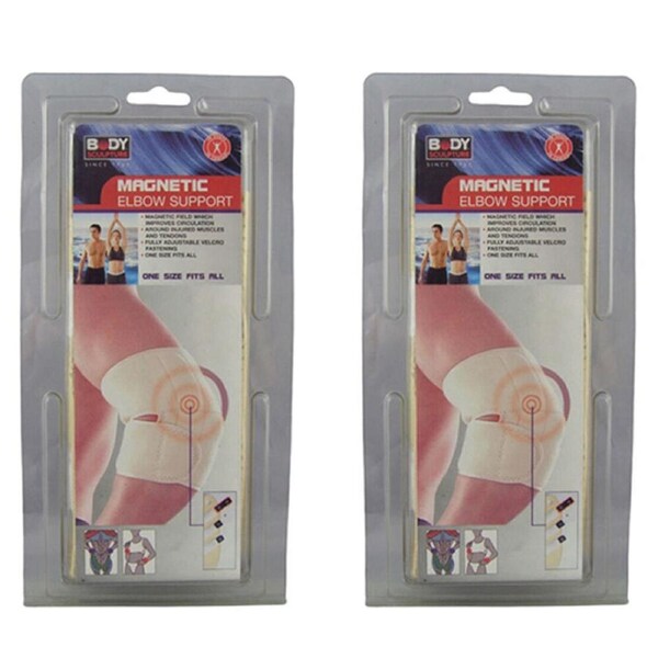 2PK Body Sculpture Magnetic Elbow Brace Support Compression Therapy One Size