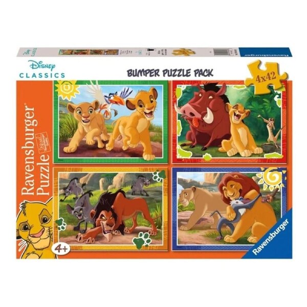 Ravensburger Disney The Lion King Bumper Pack 4 x 42 Piece Jigsaw Puzzle