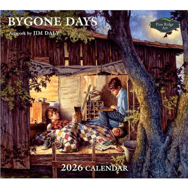 2026 Calendar Pine Ridge Art Bygone Days Calendar Fits Wall Frame
