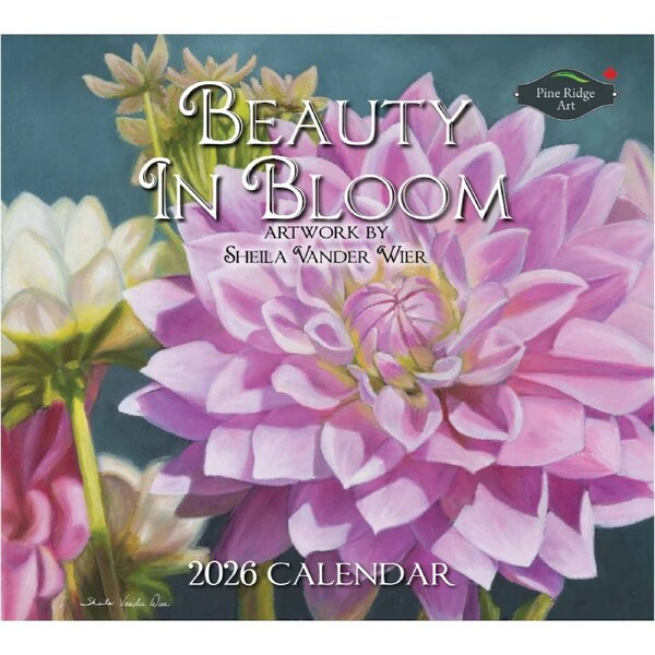 2026 Calendar Pine Ridge Art Beauty In Bloom Calendar Fits Wall Frame