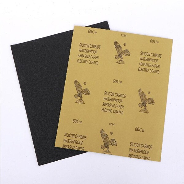 10PCS 1000 Grit Wet Dry Paper Sandpaper Sanding Paper for Wood Furniture Finishing