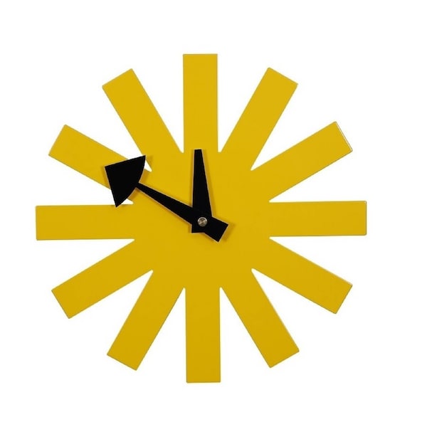 Replica Asterisk Clock by George Nelson Yellow