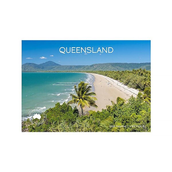 2026 Calendar Queensland Horizontal Wall, Artique 100627