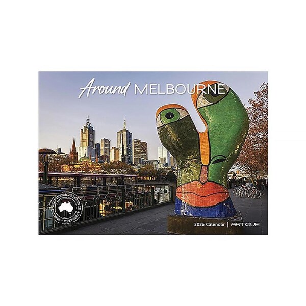 2026 Calendar Around Melbourne Horizontal Wall, Artique 100625