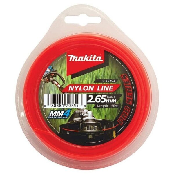 Makita Pro-Series Round Nylon Line, 2.65 Mm X 15 M