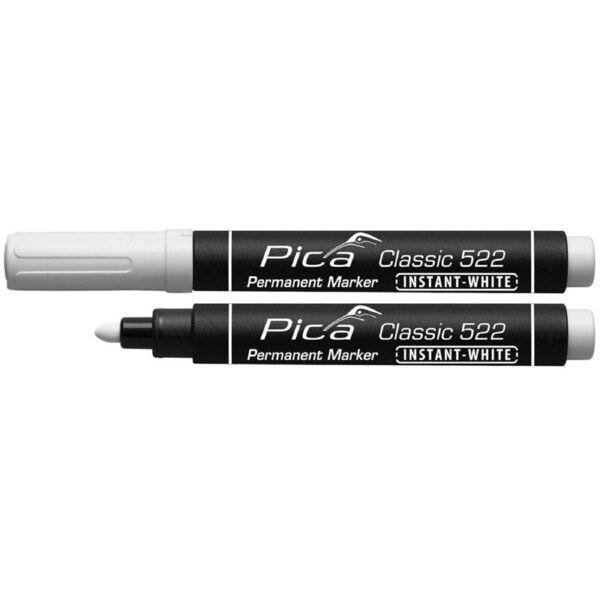 P&P Classic Medium Tip Permanent Marker, White