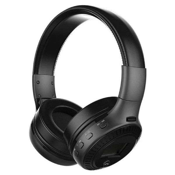 Bluetooth Wireless Headphones Over Ear Headset Earphones Noise Cancelling Gift Black