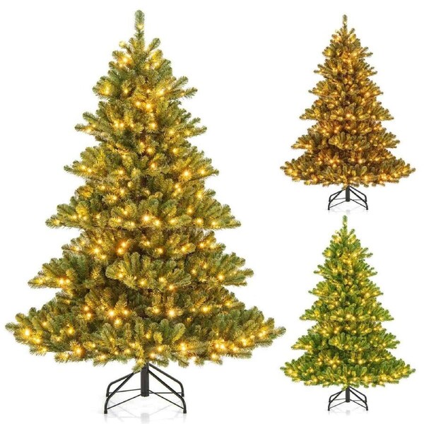 P&P 1.8M Pre-Lit Christmas Tree 3 Color Temperatures 7 Modes 1148 Tips 400Led Lights