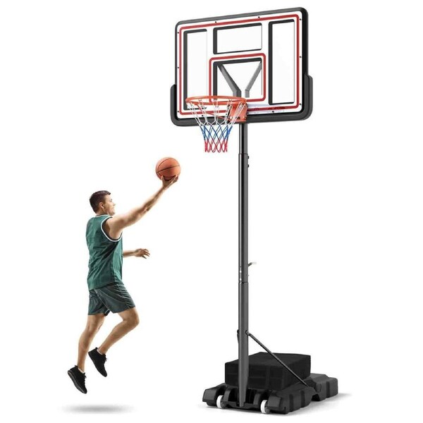 P&P 225-305 Cm Adjustable Basketball Goal System Outdoor Portable Basketball Hoop