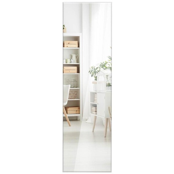 P&P Frameless Rectangle Wall Mirror With Beveled Edge For Living Room Bedroom