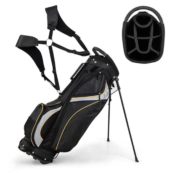 P&P Golf Stand Bag 8 Dividers Golf Club Bag 2Kg Lightweight Portable Golf Carry Bag