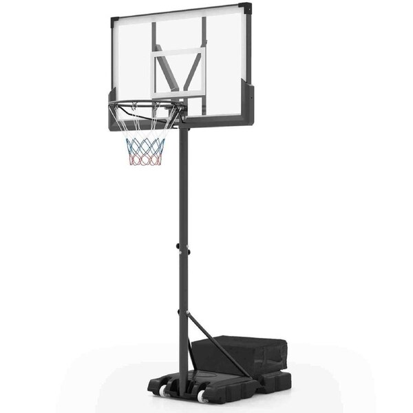 P&P Portable Basketball Hoop 1.25-3.05M Adjustable Basketball Goal System Outdoor