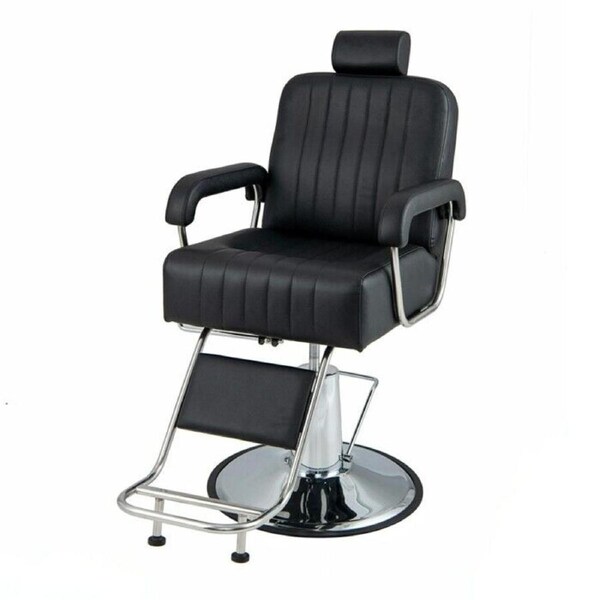 P&P Salon Chair Hydraulic Pump Barber Chair Adjustable Headrest & Reclining Backrest