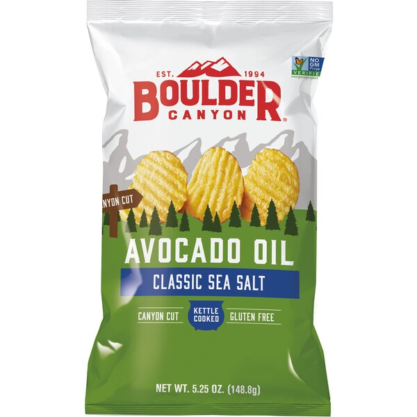 Boulder Canyon Avocado Oil Classic Sea Salt Chips 148.8g