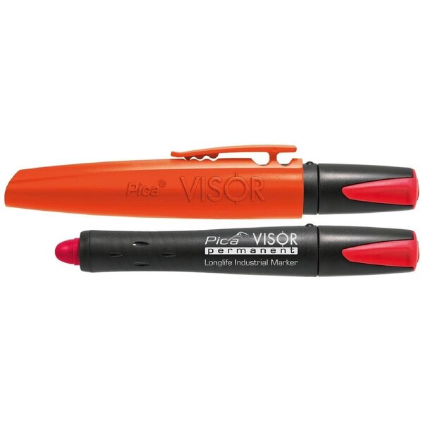 P&P Visor Permanent Marking Crayon, White