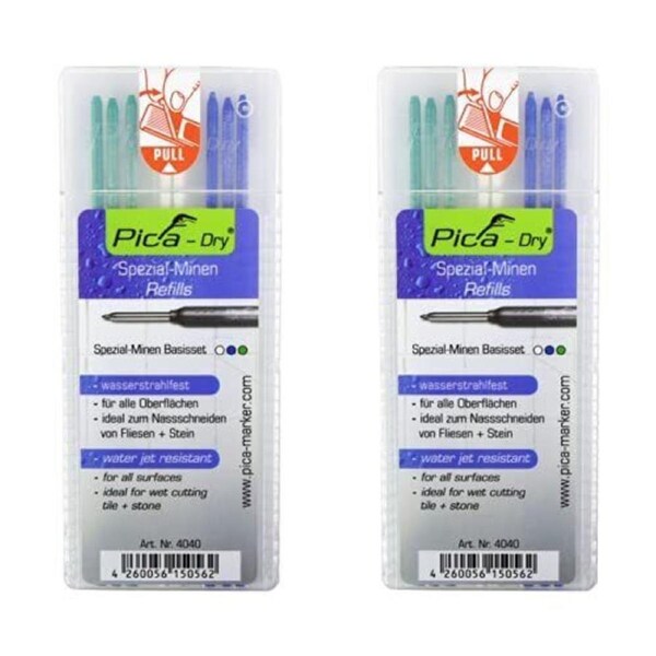 P&P Dry Spezial Waterjet Resistant Refill Base Set, Assorted, Pack Of 2