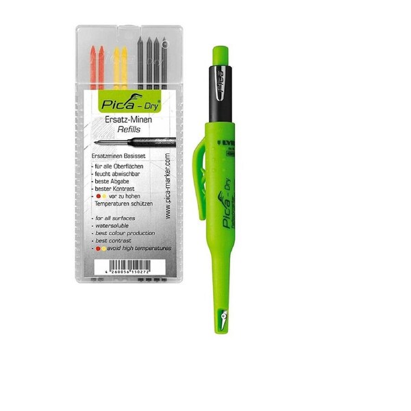 P&P -Dry Longlife Automatic Pen With 8 Refill Base Set