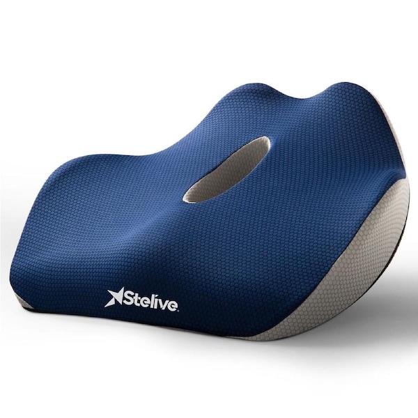 P&P Memory Foam Seat Cushion Support Back Pain Chair Pillow Car Coccyx