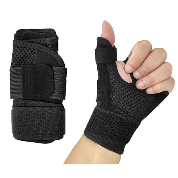 P&P 1Xblack Finger Protector Sports Thumb Support Guard Sleeve For Basketball Fitnes