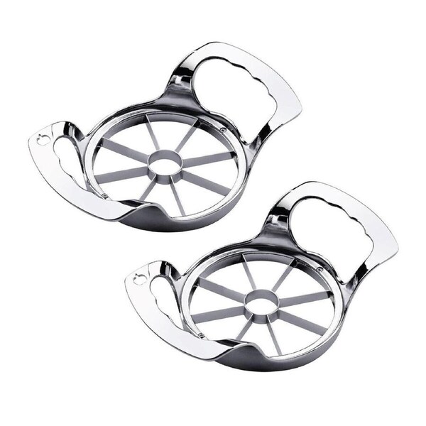 P&P 2Pcs Apple Slicer Stainless Steel Fruit Cutter Quick Divider For Kitchen Tool Au