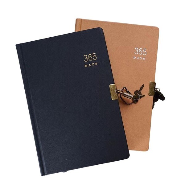 P&P 2Pcs A5 Kraft Paper Notebooks Blank Planner For Writing Notes And Daily Journal