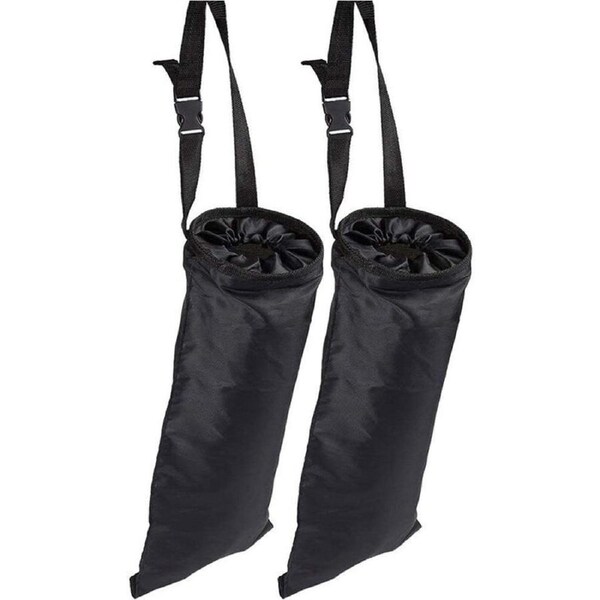 P&P 2Pcs Car Travel Trash Can Bin Rubbish Garbage Hang Storage Bag Hanger Back Seat