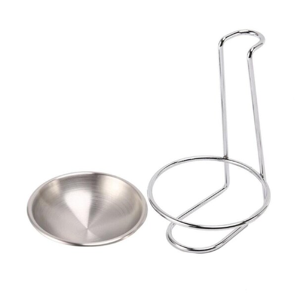 P&P 2X Stainless Steel Soup Colander Rack Portable Kitchen Utensil Holder Organizer