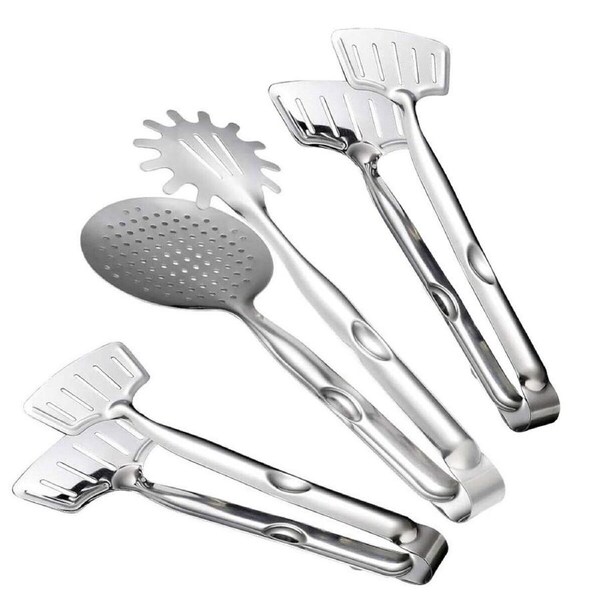 P&P 3X Stainless Steel Fish Frying Clip Steak Clamps Oil Filter Kitchen Cooking Tool