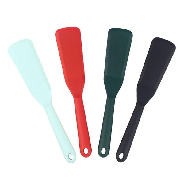 P&P 4Pcs Kitchen Silicone Spatula Non-Stick Frying Fish Shovel Pan Cooking Tools Set