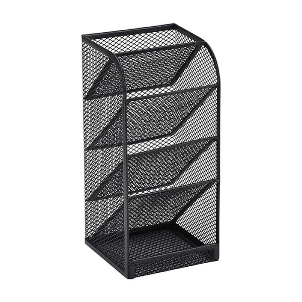 P&P 5 Grids Pen Dispenser Drawer Holder Stationery Storage Oblique Desktop Organizer
